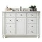 James Martin Vanities Bristol 48in Single Vanity, Bright White w/ 3 CM Arctic Fall Solid Surface Top 157-V48-BW-3AF - alternate 1